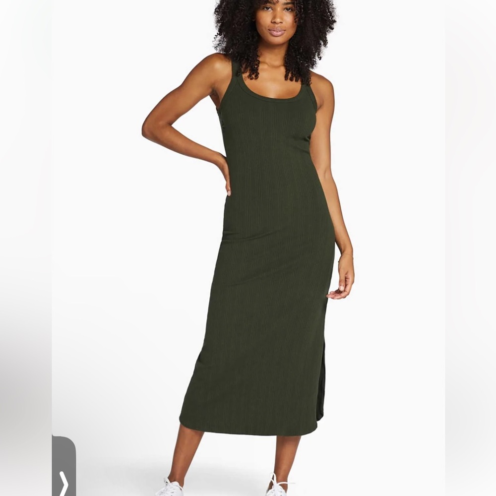 Vitamin A Midi Dress (Green) (Size: S)